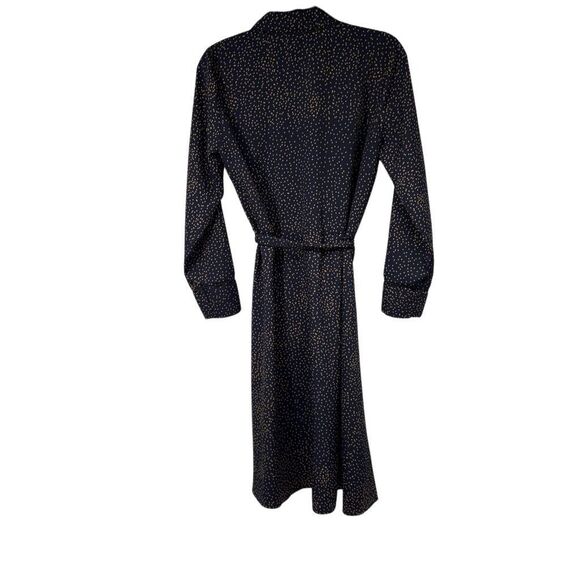 Just Female Hana Dress Blue Yellow Long Sleeve Belted Sz S Women’s - Picture 3 of 11